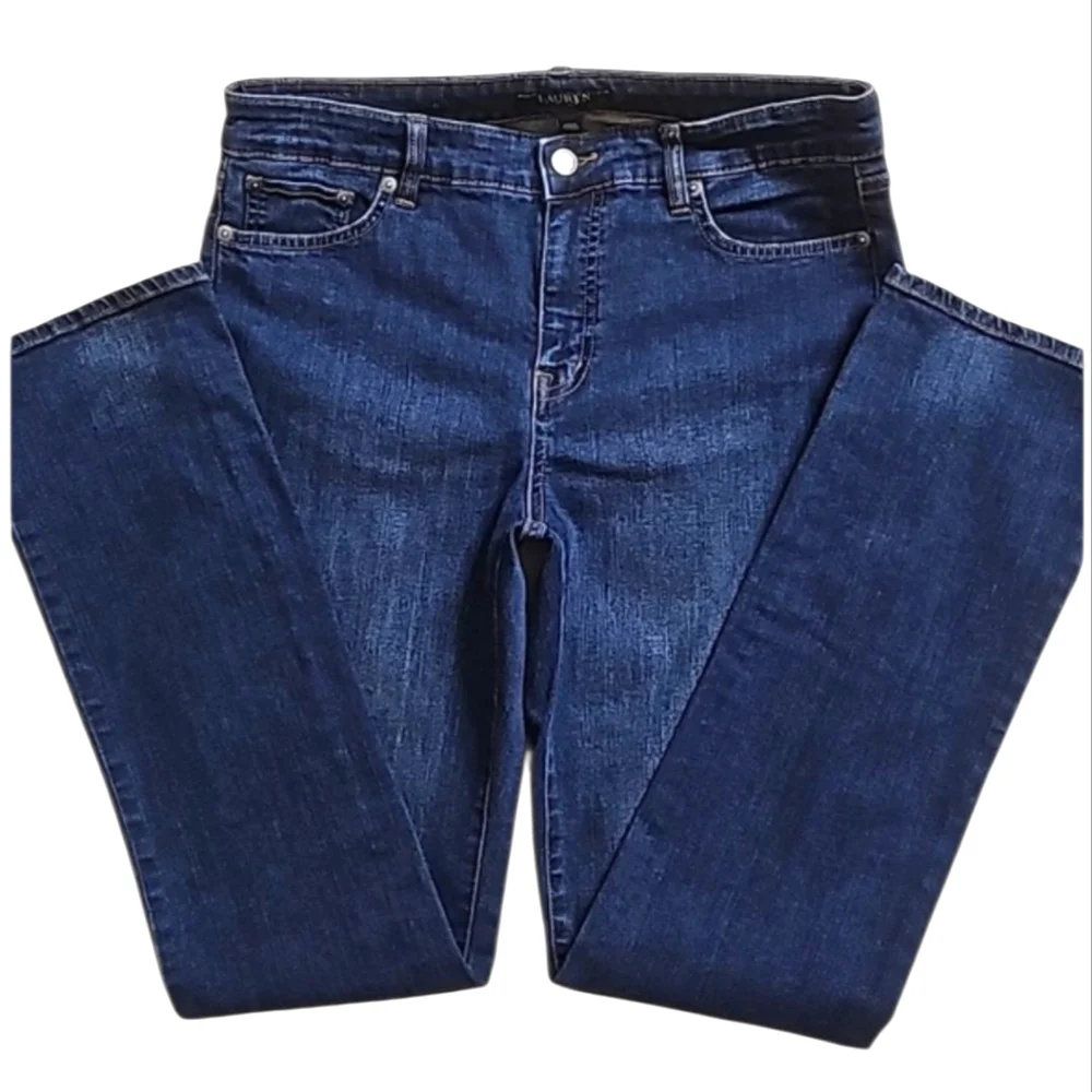 🏇Ralph Lauren Premier Straight Jeans. Women's Size: Waist 10x31 Inseam.